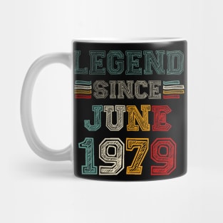 44 Years Old Legend Since June 1979 44th Birthday Mug